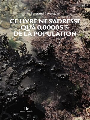 cover image of Ce livre ne s'adresse qu'à 0,00005% de la population